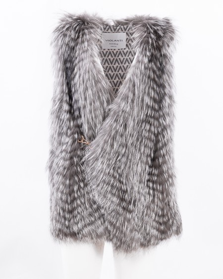Shop VIOLANTI  Gilet: Violanti gilet in pelliccia.
Senza maniche.
Chiusura con gancino.
Vestibilità regolare.
Composizione: 100% Volpe.
Fabbricato in Italia.. VL207G 5700-577